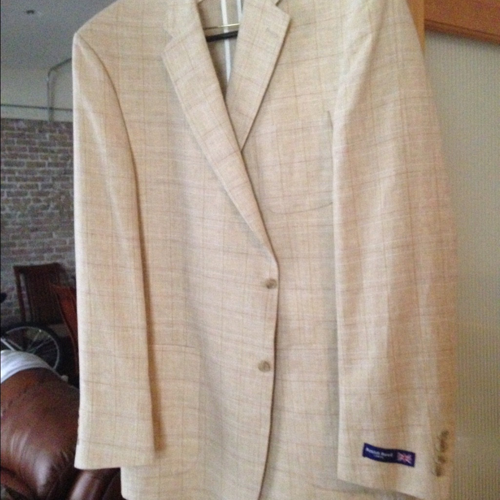 Brand New Austin Reed 46 Long 100 Linen Blazer